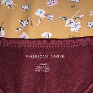 Maroon long sleeve shirt